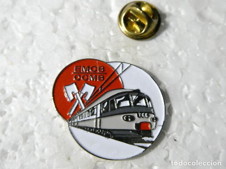 Sammlung von Pins: PIN DE TRENES FERROCARRILES. SUIZA. EMCB CCMB MODELISMO FERROVIARIO SUIZO