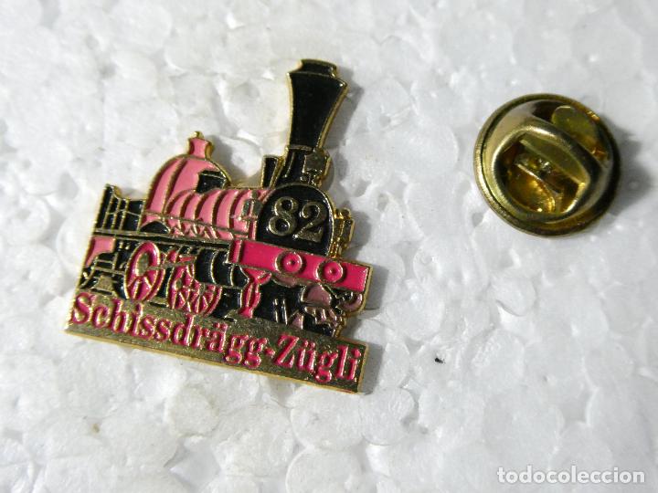 Pins e Spille di collezione: PIN DE TRENES FERROCARRILES. SUIZA. ANTIGUA LOCOMOTORA SCHISSDR&Auml;GG Z&Uuml;GLI