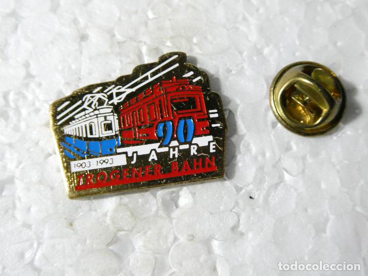 Sammlung von Pins: PIN DE TRENES FERROCARRILES. SUIZA. TROGENER BAHN 1903 1993 90 ANIVERSARIO