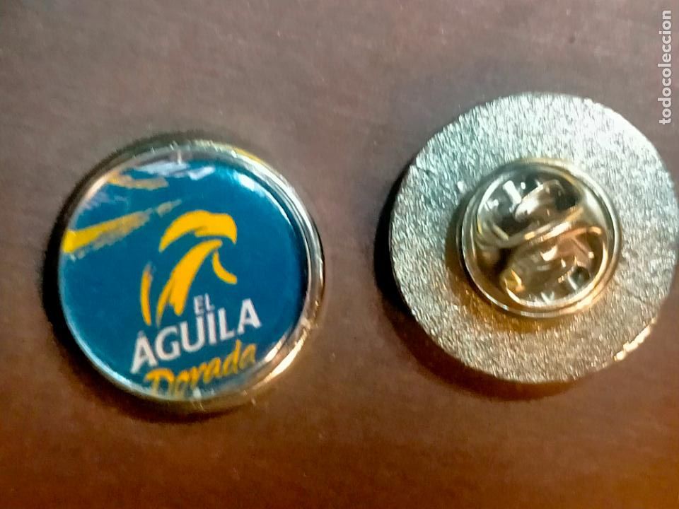 Collection pins: pin redondo metal - CERVEZA AGUILA