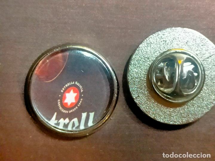 Pins de colecci&oacute;n: pin redondo metal - CERVEZA ESTRELLA GALICIA