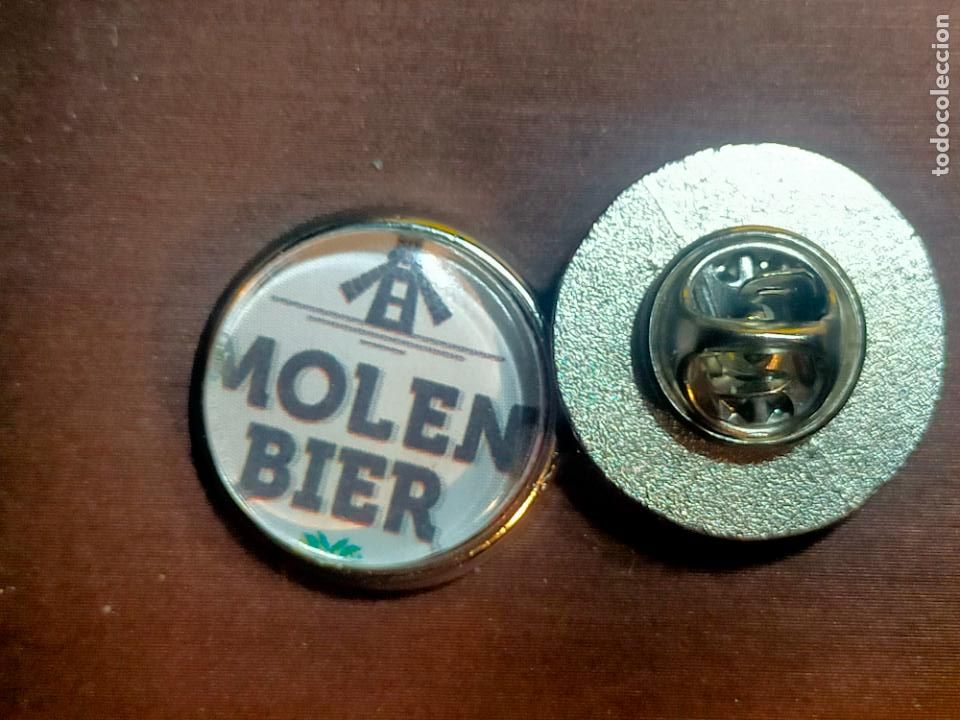 Pins de cole&ccedil;&atilde;o: pin redondo metal - CERVEZA MOLEN BIER