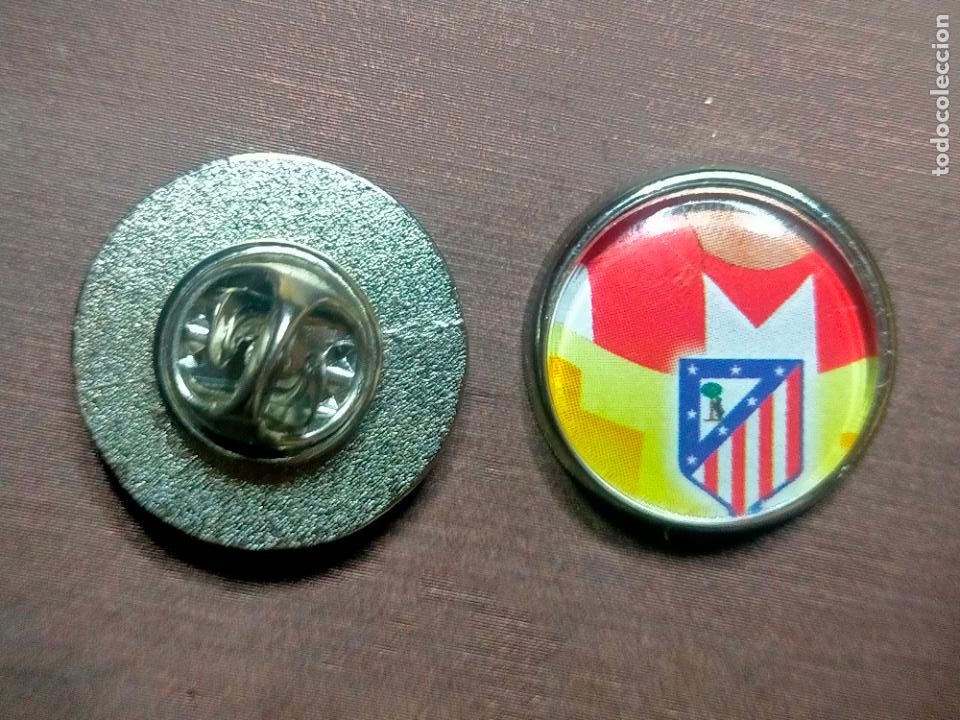 Pins de cole&ccedil;&atilde;o: pin redondo metal - f&uacute;tbol equipo club Atl&eacute;tico de Madrid