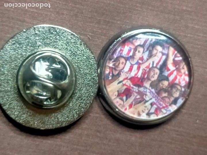 Pins de colecci&oacute;n: pin redondo metal - f&uacute;tbol equipo club Atl&eacute;tico de Madrid