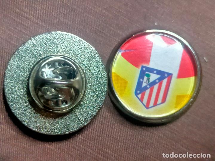 Pins de colecci&oacute;n: pin redondo metal - f&uacute;tbol equipo club Atl&eacute;tico de Madrid