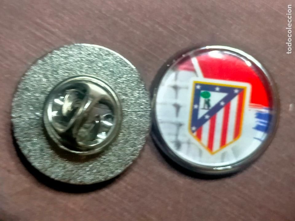 Pins de cole&ccedil;&atilde;o: pin redondo metal - f&uacute;tbol equipo club Atl&eacute;tico de Madrid