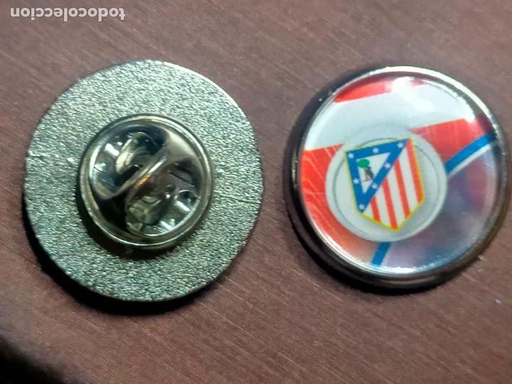 Pins de cole&ccedil;&atilde;o: pin redondo metal - f&uacute;tbol equipo club Atl&eacute;tico de Madrid