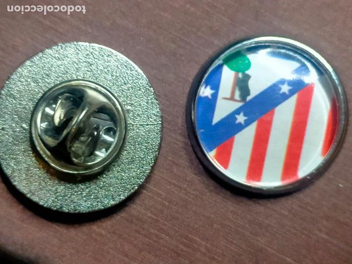 Pins de cole&ccedil;&atilde;o: pin redondo metal - f&uacute;tbol equipo club Atl&eacute;tico de Madrid