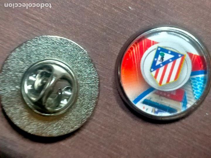 Pins de cole&ccedil;&atilde;o: pin redondo metal - f&uacute;tbol equipo club Atl&eacute;tico de Madrid