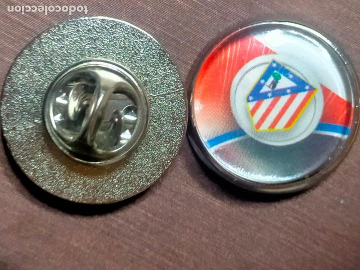 Pins de cole&ccedil;&atilde;o: pin redondo metal - f&uacute;tbol equipo club Atl&eacute;tico de Madrid