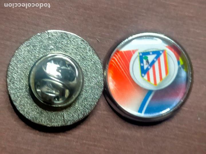 Pins de cole&ccedil;&atilde;o: pin redondo metal - f&uacute;tbol equipo club Atl&eacute;tico de Madrid