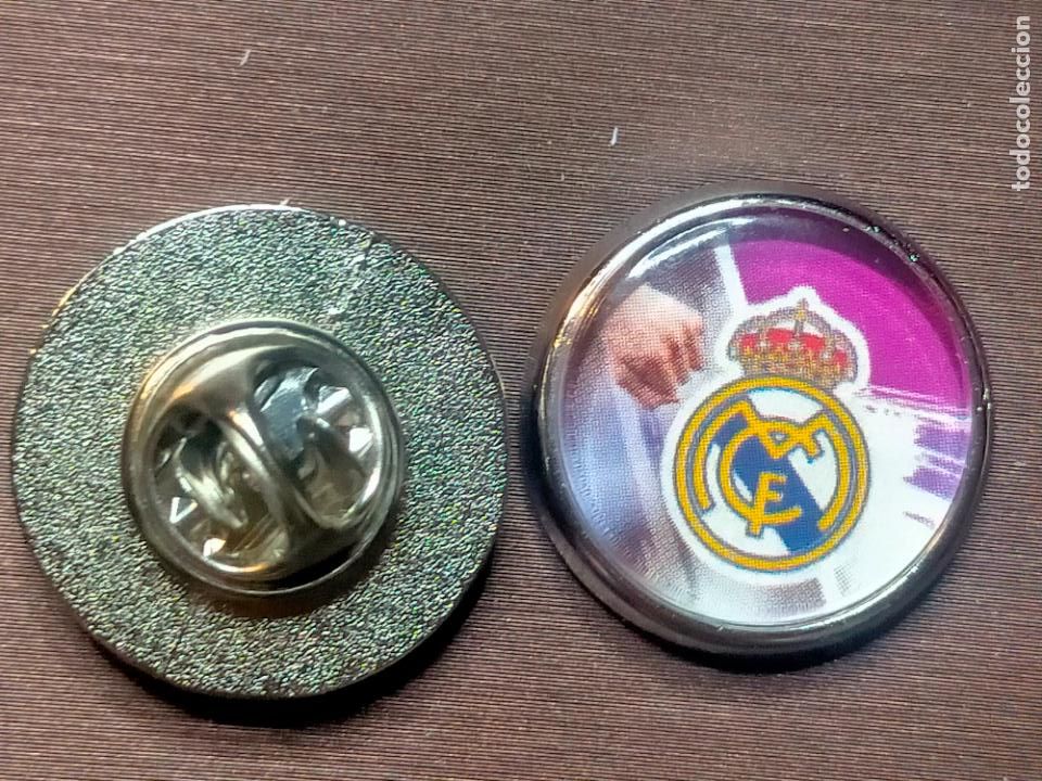 Pins de cole&ccedil;&atilde;o: pin redondo metal - f&uacute;tbol equipo club real Madrid