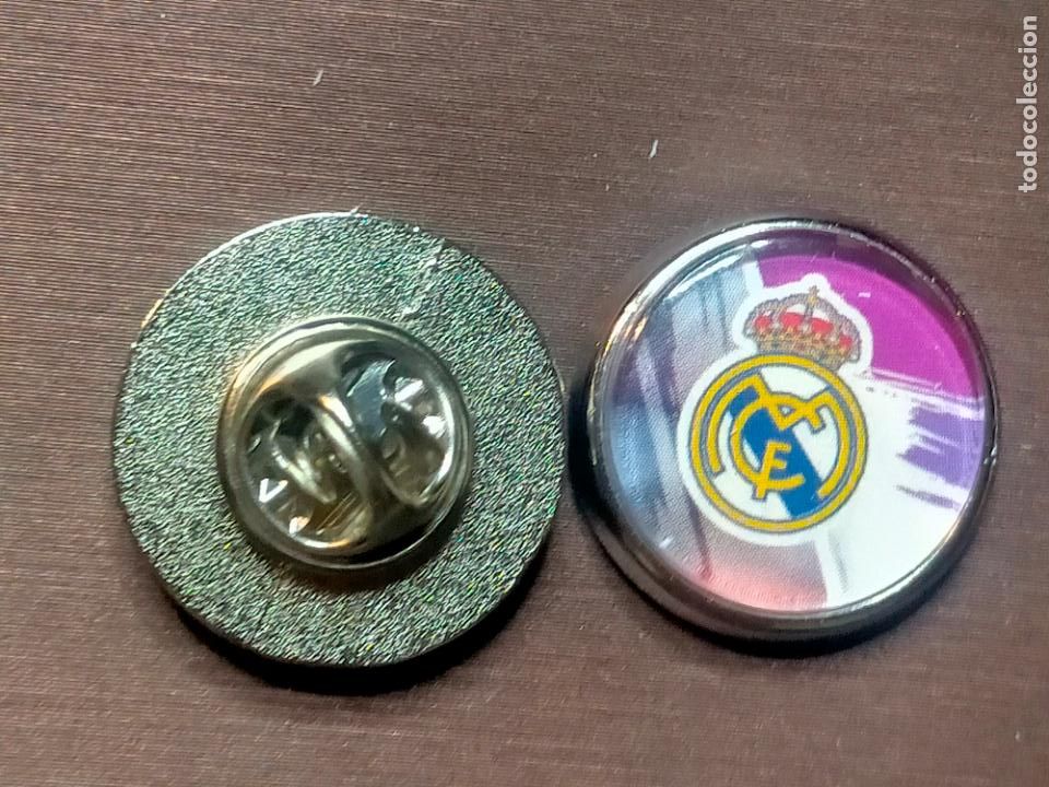 Pins de cole&ccedil;&atilde;o: pin redondo metal - f&uacute;tbol equipo club real Madrid