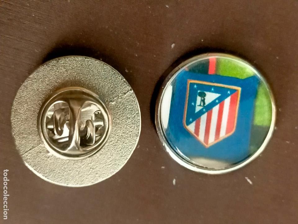 Pins de cole&ccedil;&atilde;o: pin redondo metal - f&uacute;tbol equipo club ATLETICO DE MADRID