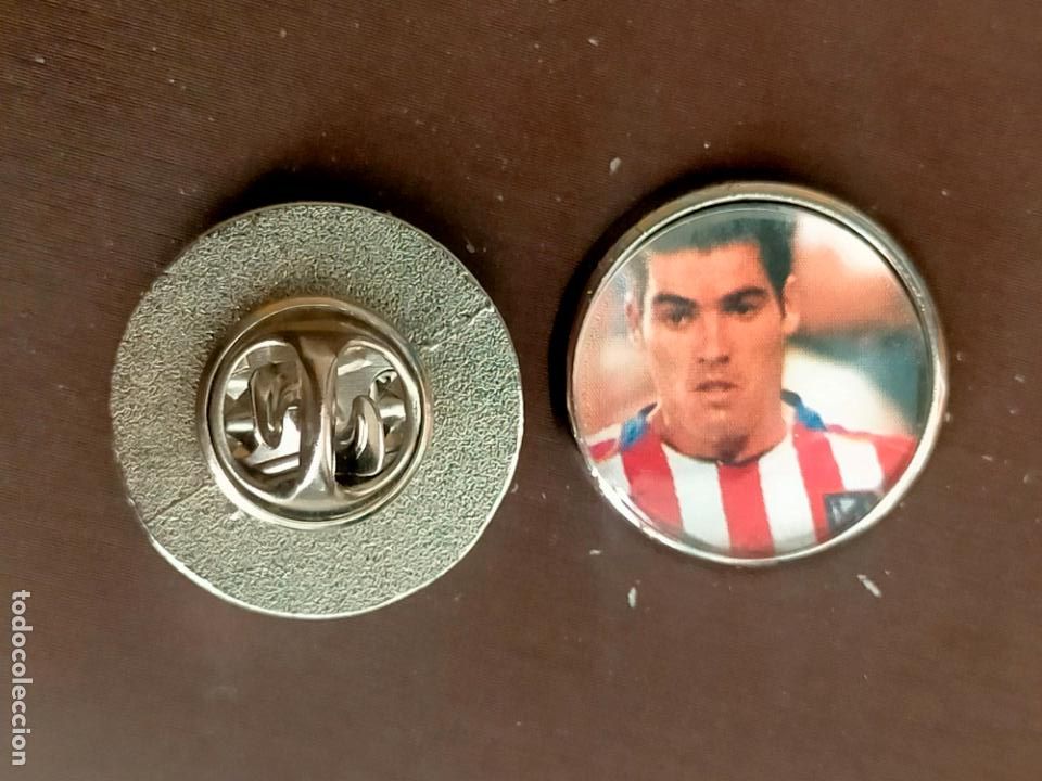 Collection pins: pin redondo metal - f&uacute;tbol equipo club ATLETICO DE MADRID
