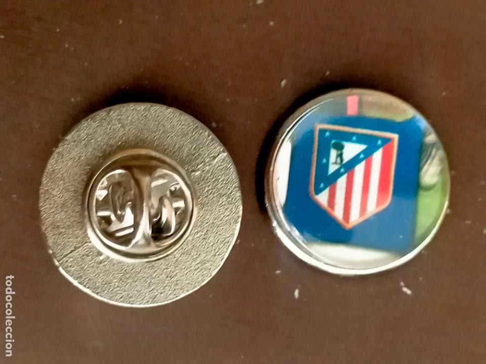 Pins de cole&ccedil;&atilde;o: pin redondo metal - f&uacute;tbol equipo club ATLETICO DE MADRID