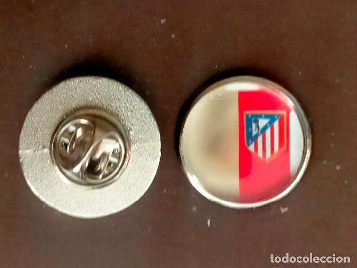 Pins de cole&ccedil;&atilde;o: pin redondo metal - f&uacute;tbol equipo club ATLETICO DE MADRID