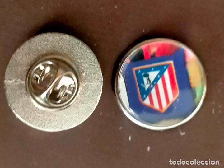 Pins de cole&ccedil;&atilde;o: pin redondo metal - f&uacute;tbol equipo club ATLETICO DE MADRID