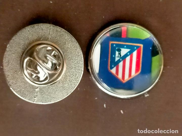 Collection pins: pin redondo metal - f&uacute;tbol equipo club ATLETICO DE MADRID
