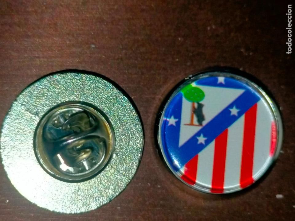 Pins de cole&ccedil;&atilde;o: pin redondo metal - f&uacute;tbol equipo club ATLETICO DE MADRID
