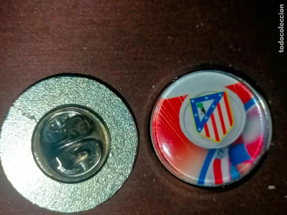 Collection pins: pin redondo metal - f&uacute;tbol equipo club ATLETICO DE MADRID