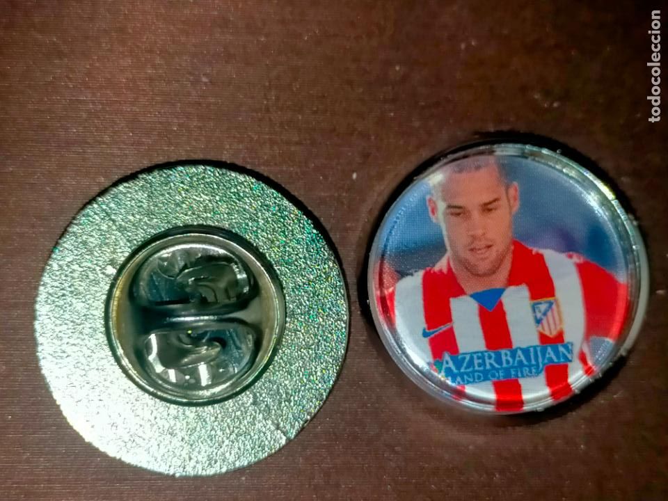 Pins de cole&ccedil;&atilde;o: pin redondo metal - f&uacute;tbol equipo club ATLETICO DE MADRID