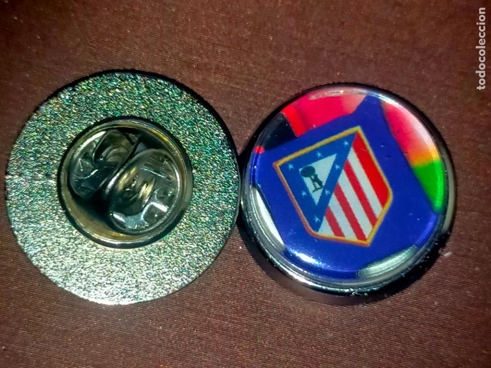 Pins de cole&ccedil;&atilde;o: pin redondo metal - f&uacute;tbol equipo club ATLETICO DE MADRID