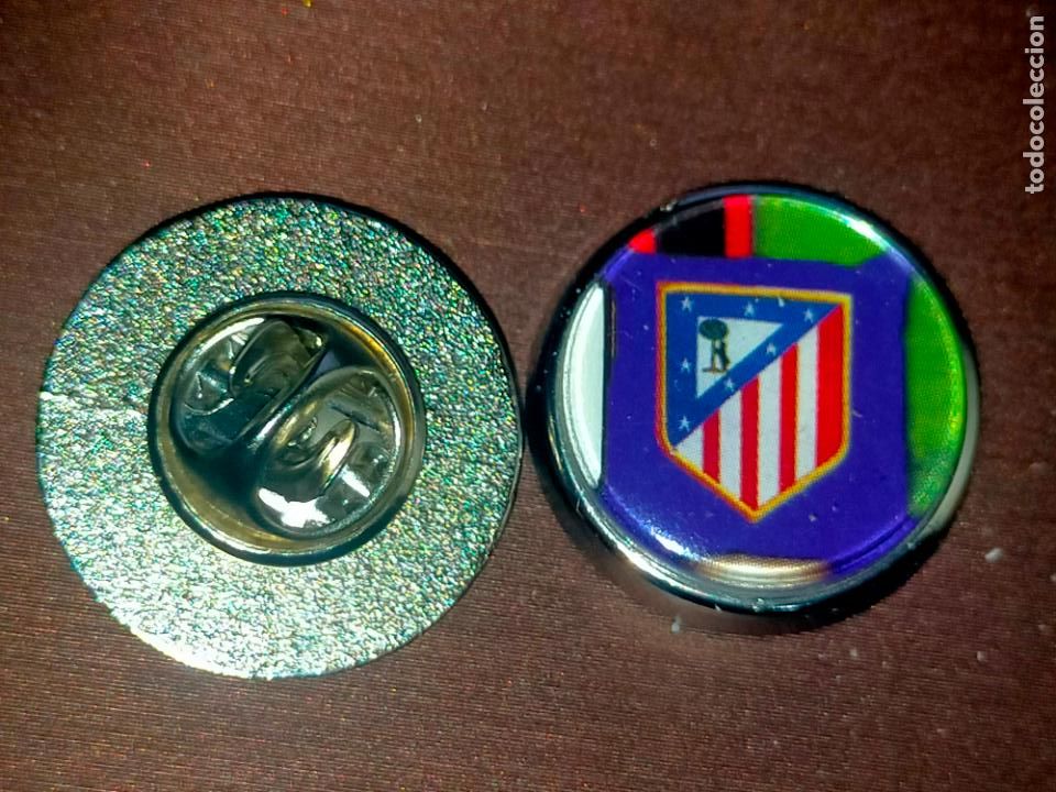 Collection pins: pin redondo metal - f&uacute;tbol equipo club ATLETICO DE MADRID