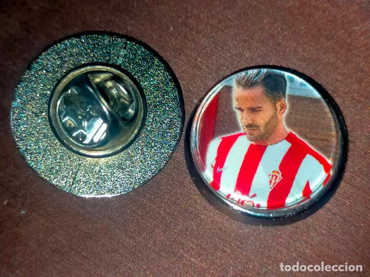 Collection pins: pin redondo metal - f&uacute;tbol equipo club real Sporting de Gij&oacute;n