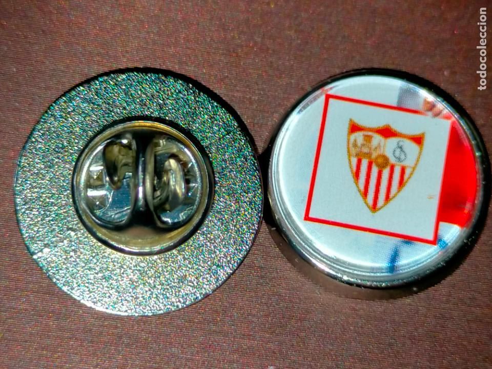 Pins de cole&ccedil;&atilde;o: pin redondo metal - f&uacute;tbol equipo club real Sevilla f&uacute;tbol club