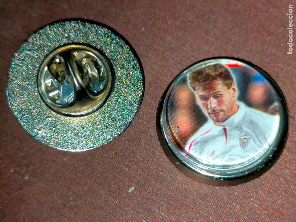 Collection pins: pin redondo metal - f&uacute;tbol equipo club real Sevilla f&uacute;tbol club