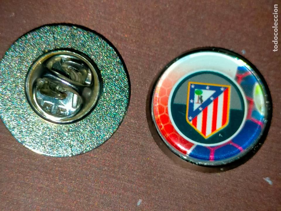 Collection pins: pin redondo metal - f&uacute;tbol equipo club Atl&eacute;tico de Madrid