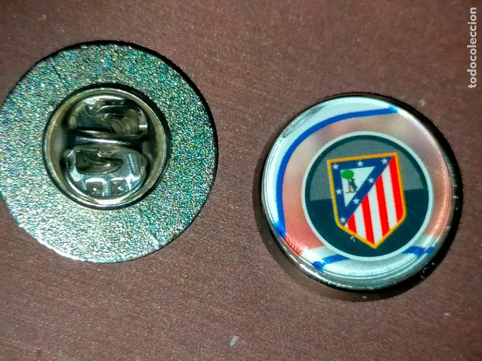 Collection pins: pin redondo metal - f&uacute;tbol equipo club Atl&eacute;tico de Madrid