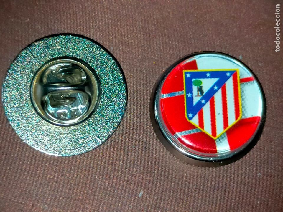 Collection pins: pin redondo metal - f&uacute;tbol equipo club Atl&eacute;tico de Madrid