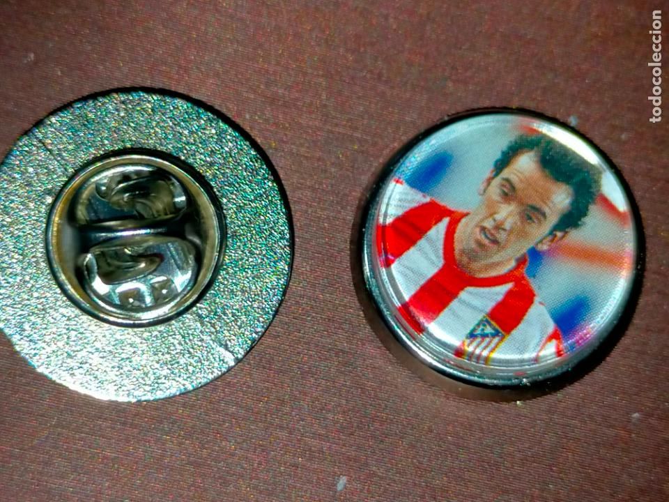 Collection pins: pin redondo metal - f&uacute;tbol equipo club Atl&eacute;tico de Madrid