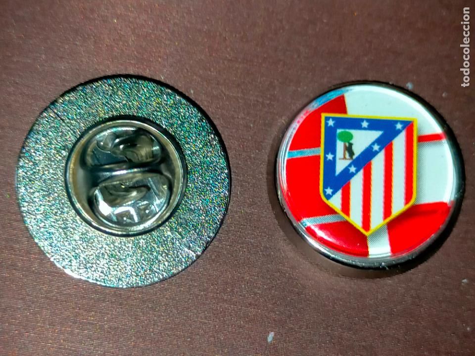 Collection pins: pin redondo metal - f&uacute;tbol equipo club Atl&eacute;tico de Madrid