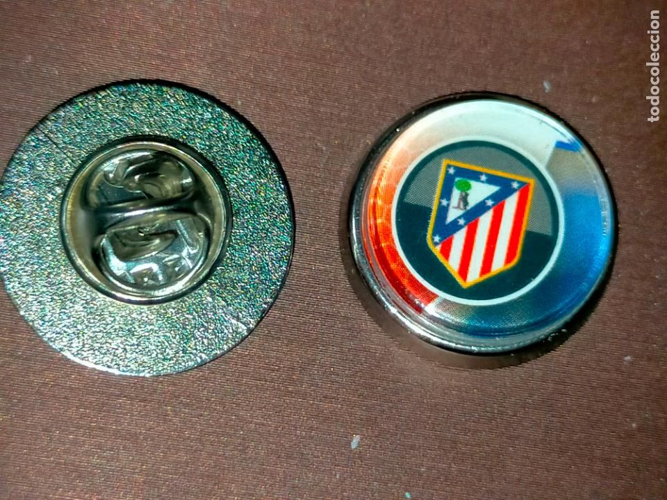 Collection pins: pin redondo metal - f&uacute;tbol equipo club Atl&eacute;tico de Madrid