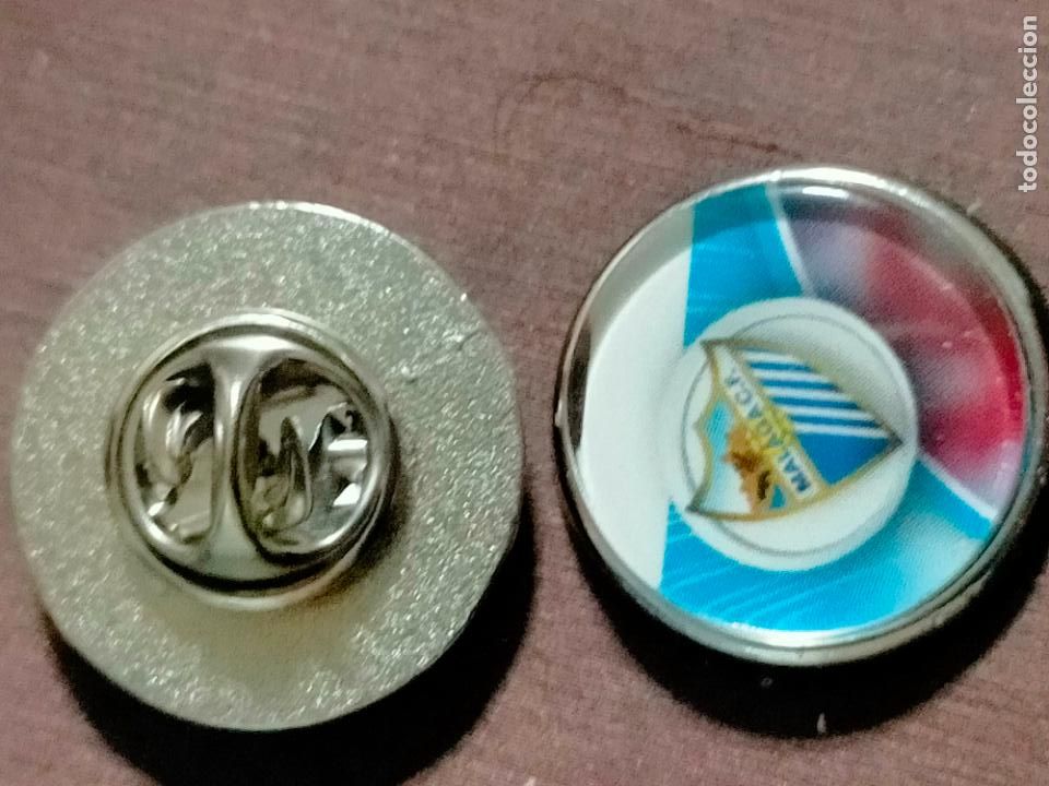 Pins de colecci&oacute;n: pin redondo metal - f&uacute;tbol equipo club M&aacute;laga club de f&uacute;tbol