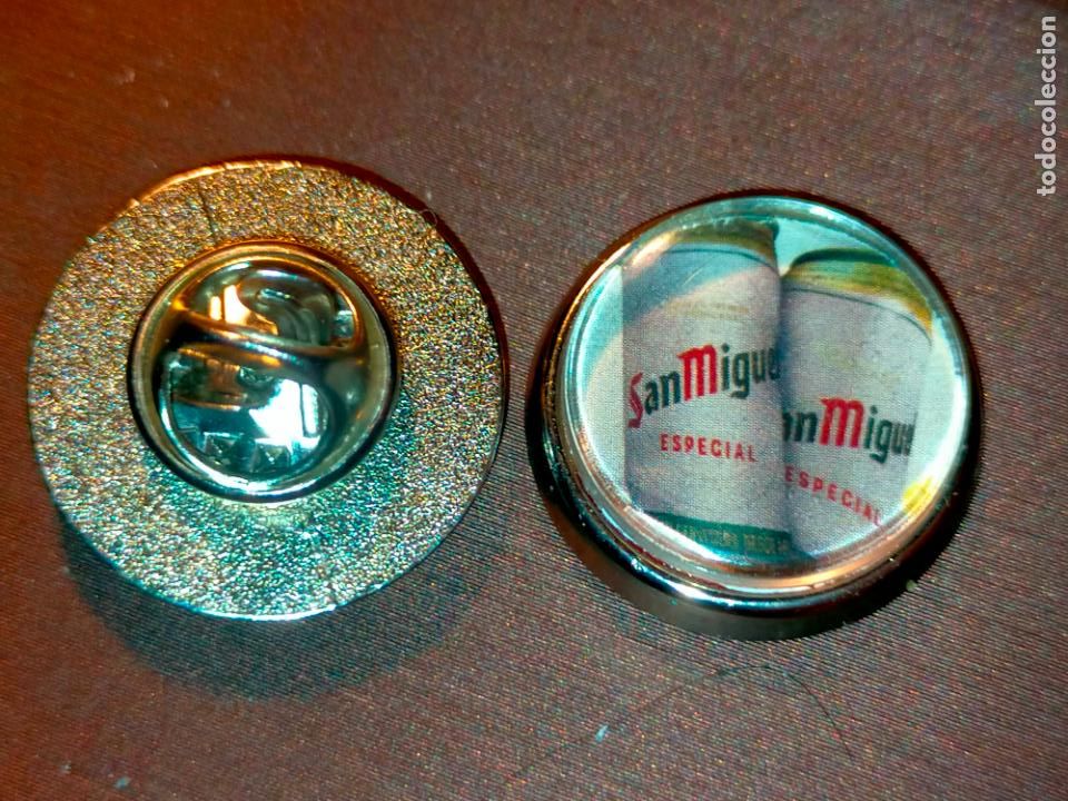 Pins de colecci&oacute;n: pin redondo metal - CERVEZA SAN MIGUEL