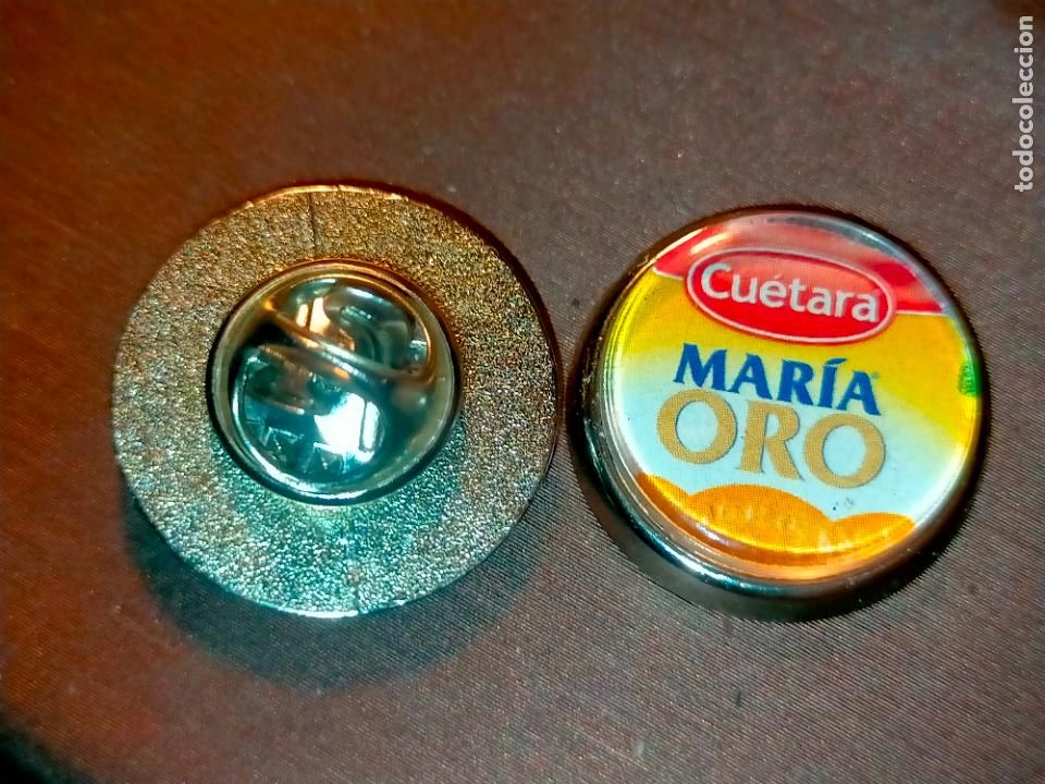 Sammlung von Pins: pin redondo metal - publicitario GALLETAS MARIA ORO CUETARA