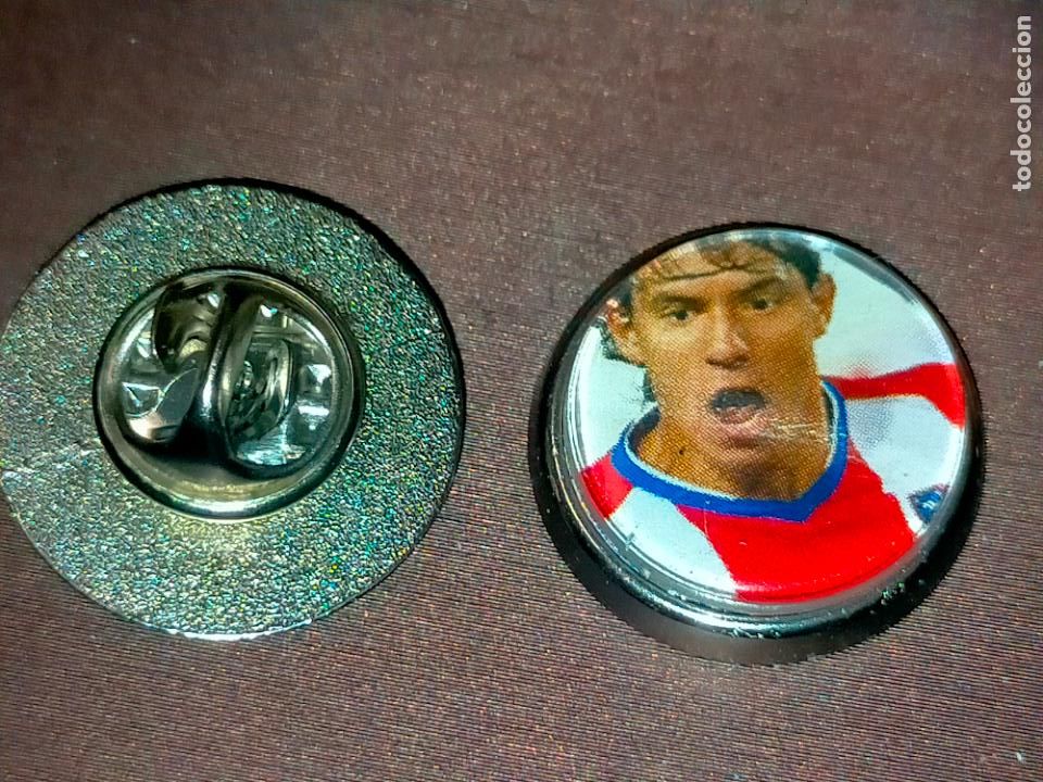 Pins de colecci&oacute;n: pin redondo metal - f&uacute;tbol liga jugadores Atl&eacute;tico de Madrid