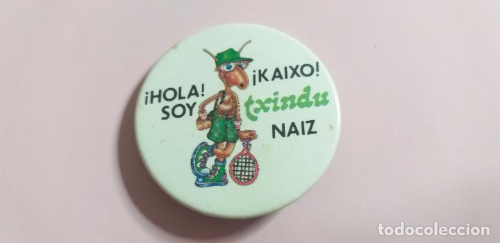 Collection pins: PINS PIN chapa de txindu naiz. Palabras Hola soy KAIXO txindu naiz. Euskera. Pa&iacute;s Vasco