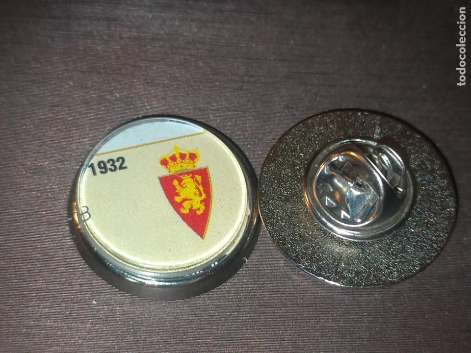 Pins de colecci&oacute;n: pin redondo metal - f&uacute;tbol club liga equipo Zaragoza b