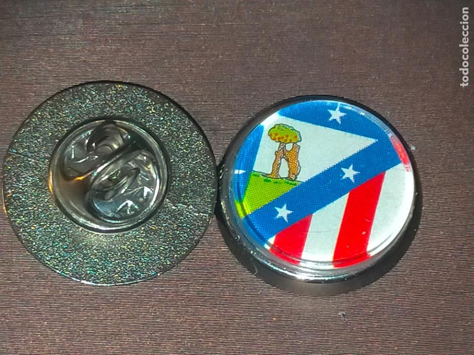 Collection pins: pin redondo metal - f&uacute;tbol club liga equipo Atl&eacute;tico de Madrid