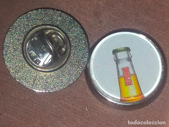 Pin's de collection: pin redondo metal - CERVEZA DE MARIHUANA DESPERADOS