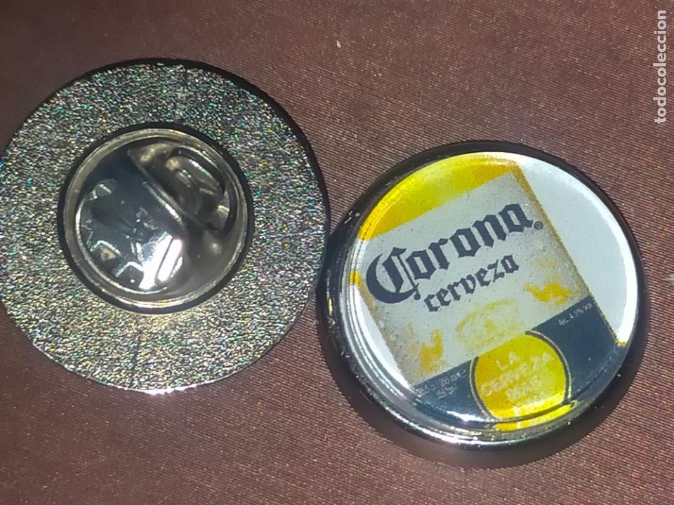 Pin's de collection: pin redondo metal - CERVEZA CORONA CORONITA