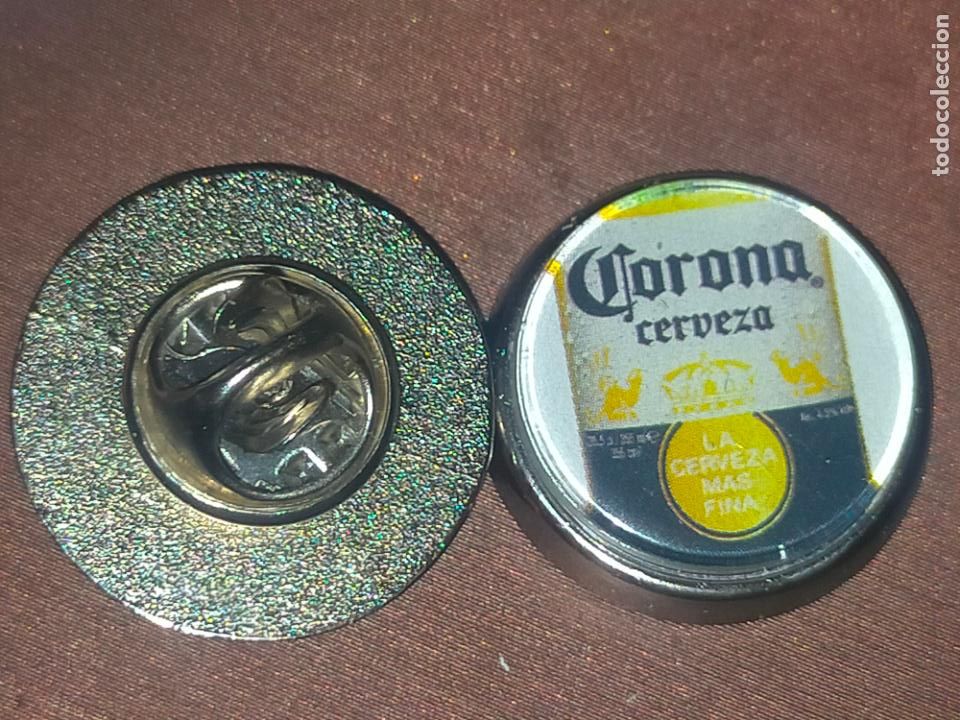 Pin's de collection: pin redondo metal - CERVEZA CORONA CORONITA