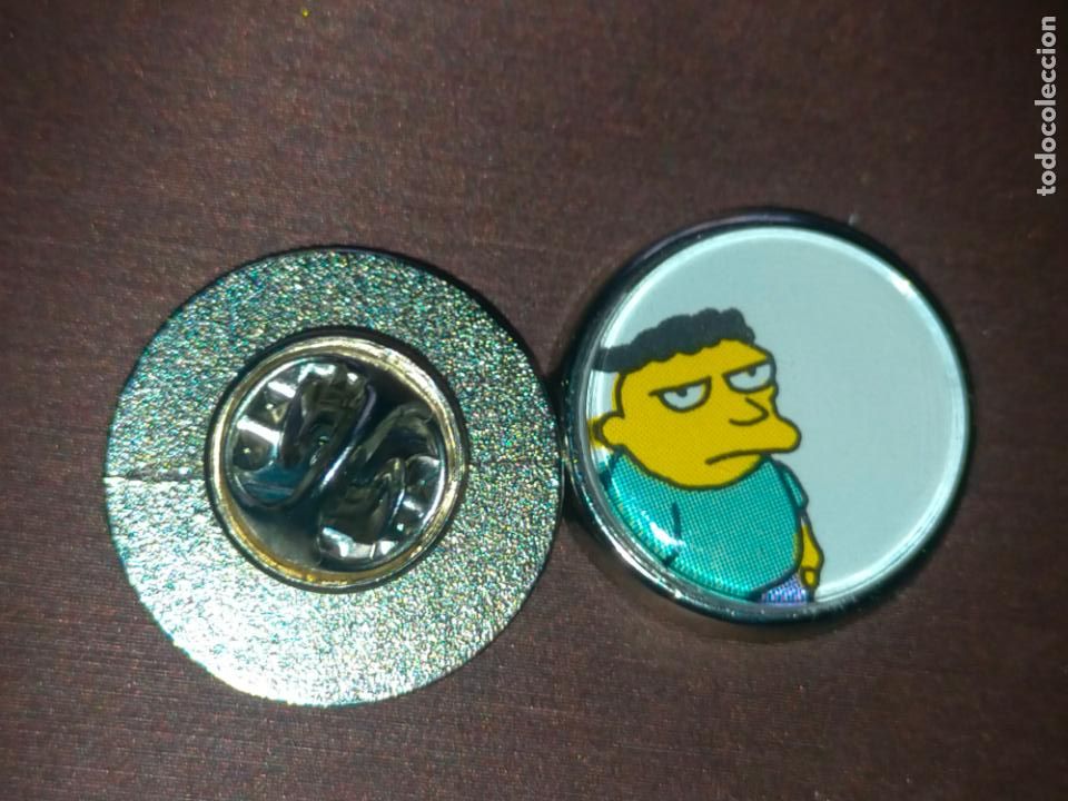 Pins de cole&ccedil;&atilde;o: PIN REDONDO METAL - DIBUJOS ANIMADOS PERSONAJES LOS SIMPSON THE SIMPSONS