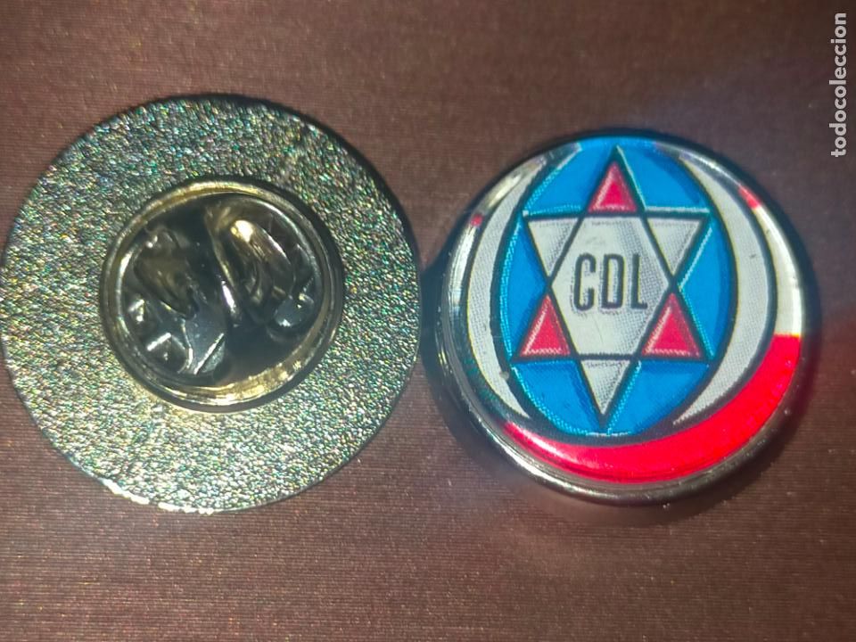Collection pins: PIN REDONDO METAL - FUTBOL CLUB EQUIPO JUGADOR - EQUIPO CLUB DEPORTIVO LOGRO&Ntilde;ES