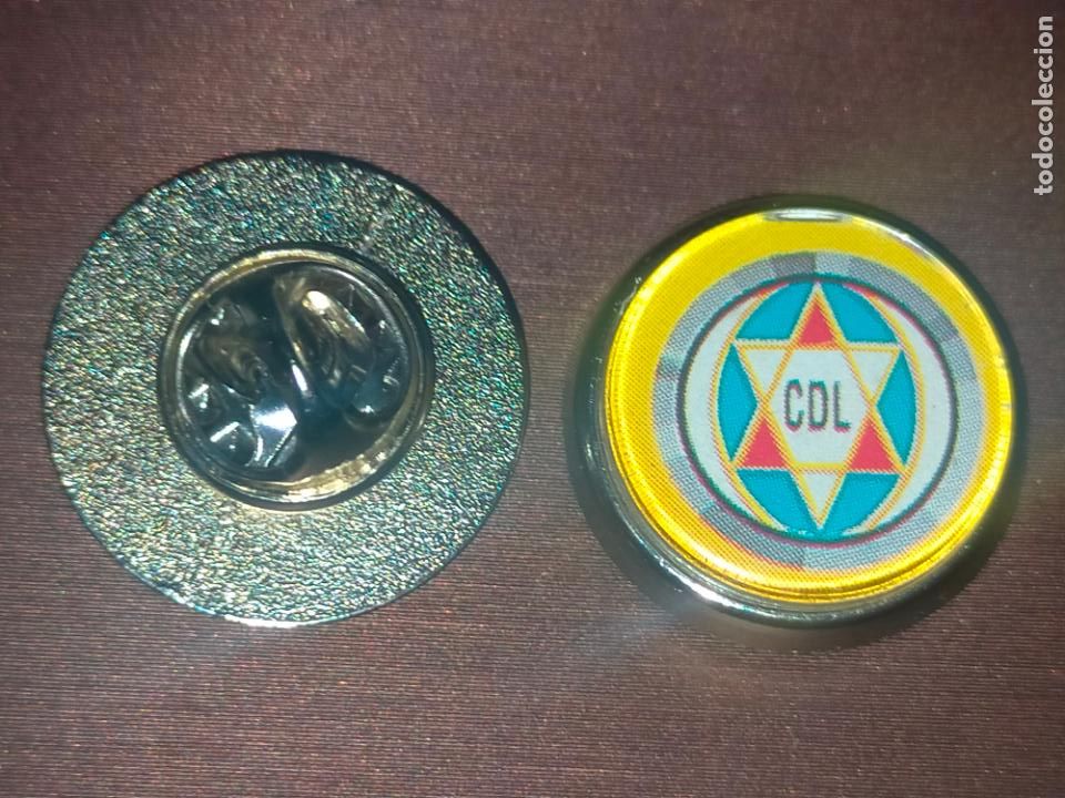 Collection pins: PIN REDONDO METAL - FUTBOL CLUB EQUIPO JUGADOR - EQUIPO CLUB DEPORTIVO LOGRO&Ntilde;ES